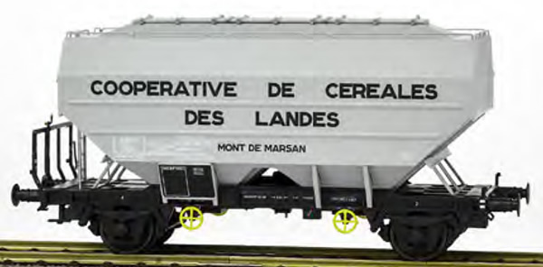 REE Modeles WB-556 - French Grain wagon RICHARD manufacturing COOPERATIVE DE CEREALES DES LANDES Era III